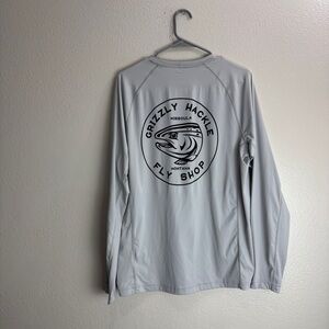 Simms Grizzly Hackle Perfomance Long Sleeve Shirt Size Medium